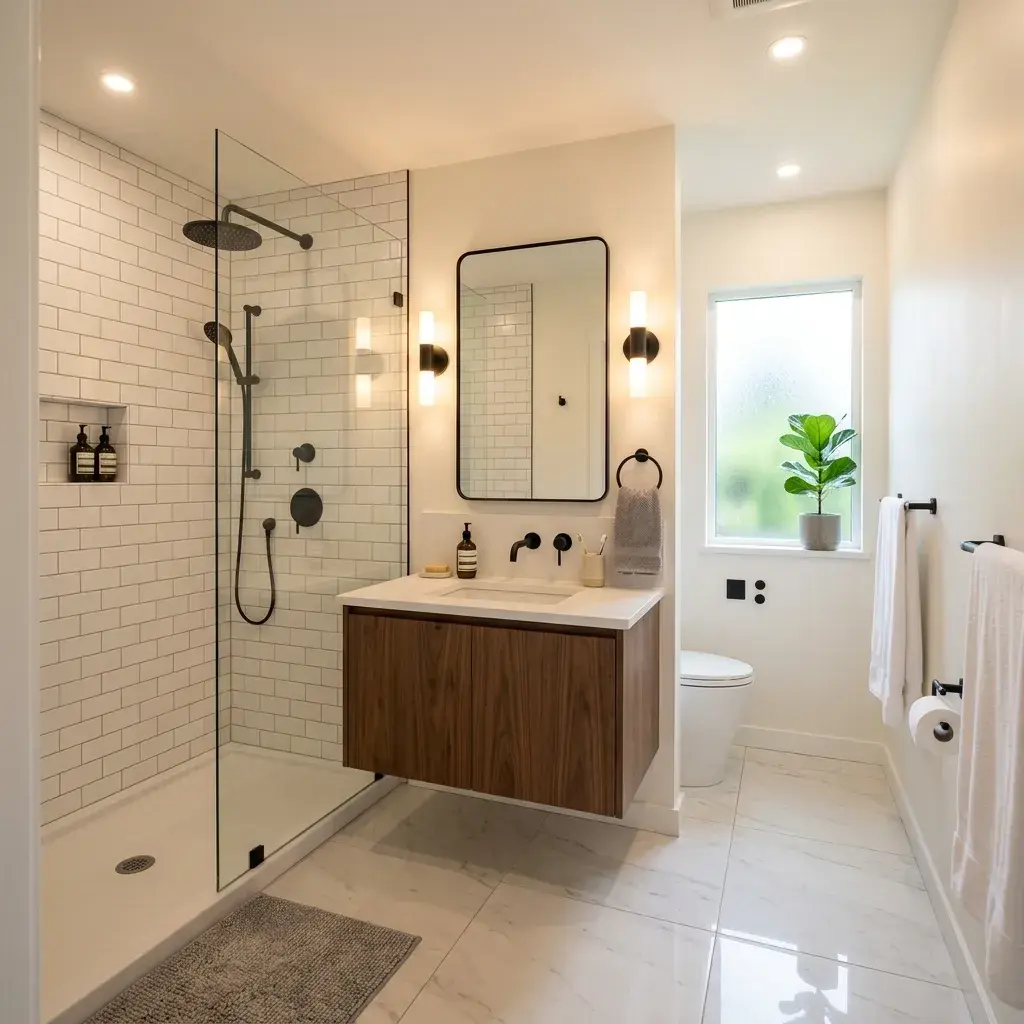 Completed bathroom renovation in Vancouver — mid-range renovation returns 80-115% of cost at resale