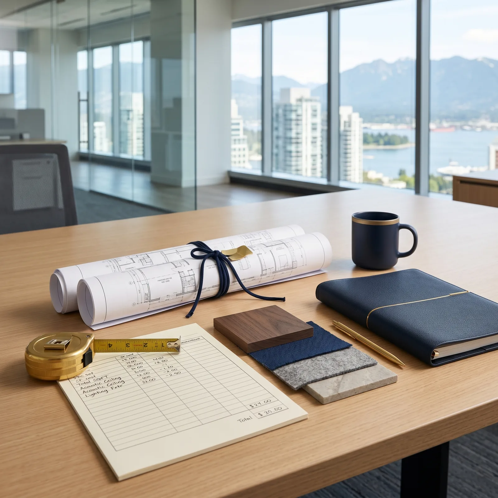 Tenant improvement costs per square foot planning scene for a Vancouver commercial build-out