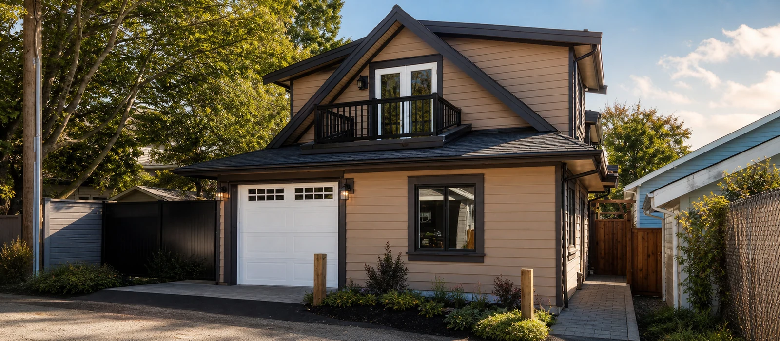 Laneway house construction in Metro Vancouver by DELANA Interiors