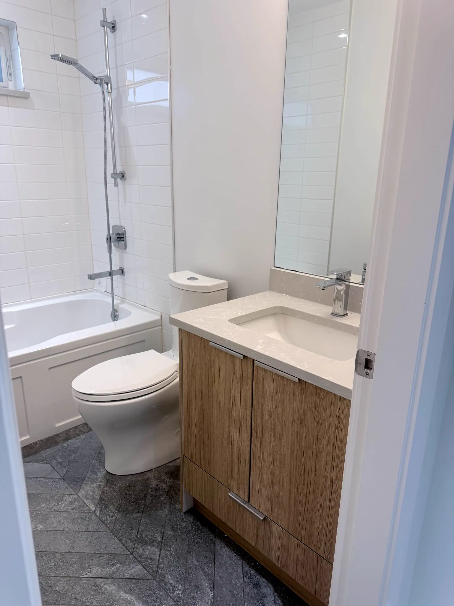 Existing bathroom before renovation at 1220 Ottaburn Road in West Vancouver