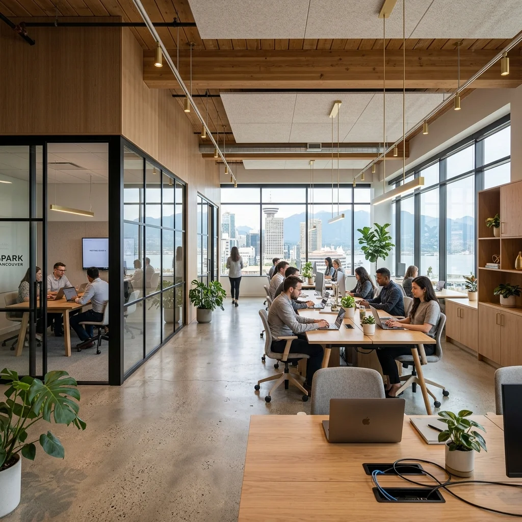 Commercial renovation in Vancouver — modern office space designed and built by DELANA Interiors