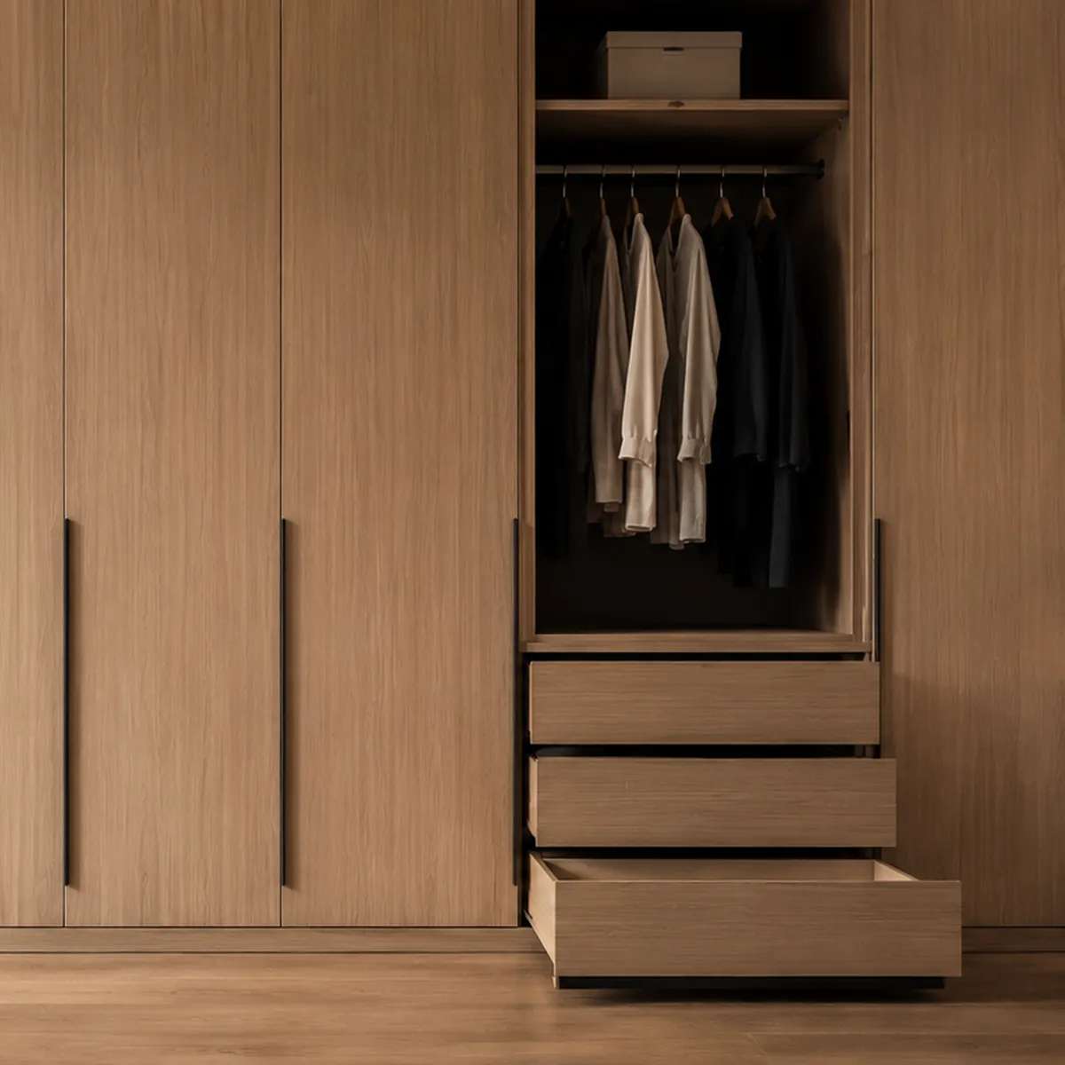 Custom millwork Vancouver — bespoke built-in cabinetry and panel detail by DELANA Interiors